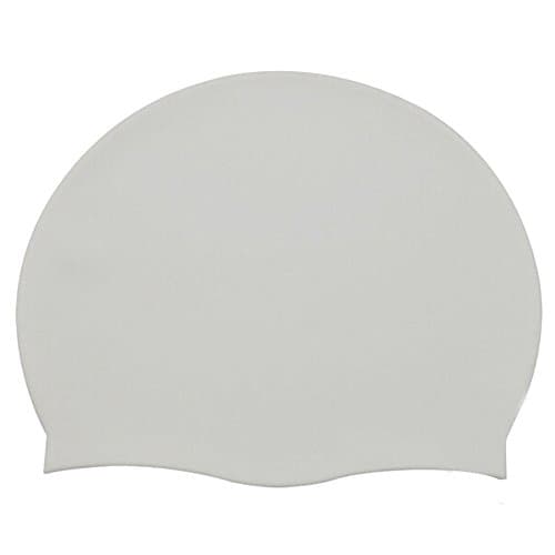 Fletion Soft Silicone Water Outdoors Sports Swim Cap Anti Tear Swimwear Dome Swimming Caps Solid Colour Waterproof Bathing Cap Hat for Unisex Children Kids Boy Girls Students Junior