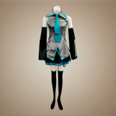 Super9 Vocaloid Hatsune Miku Cosplay Costume, size , M:(62.5-64.5 inches,110 pounds)