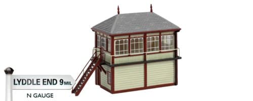 Hornby N8853 N-Gauge Lyddle End East Signal Box Lyddle End Station Life
