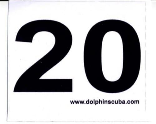MOD Decal for 20Ft for Technical NitroxScuba Divers