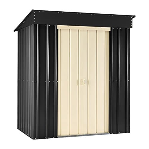 Lotus by Globel 6 x 3 ft Pent Slate Shed - Grey