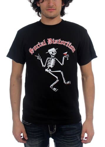 Social Distortion - Skelly Mens S/S T-Shirt In Black, Large, Black