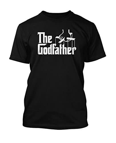 Glare UK Godfather Men's Unisex T-Shirt in 10 Colours and Sizes up to 3XL. Ideal Christening Gift