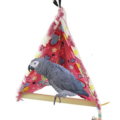 Qin African Gray Parrot Perch Tent Nest Bird Toy
