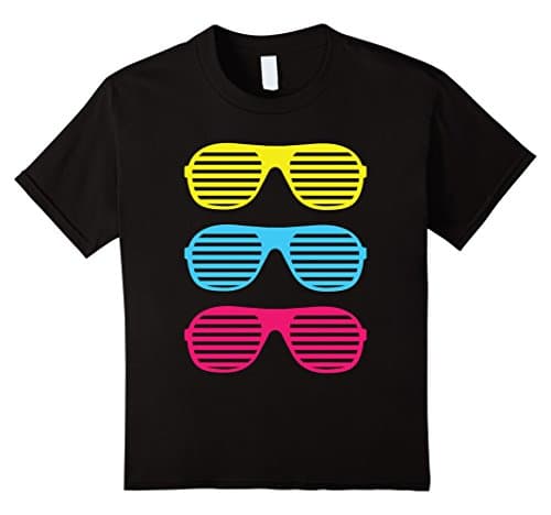 Kids Neon Cool "Shutter Shades" T-Shirt 4 Black