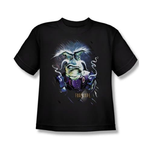 Farscape - Rygel Smoking Guns Youth T-Shirt In Black, Large (14-16), Black