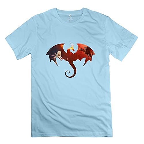 Men's Game Thrones Daenerys Targaryen Dragon T-Shirt 100% Cotton Hot Topic Large
