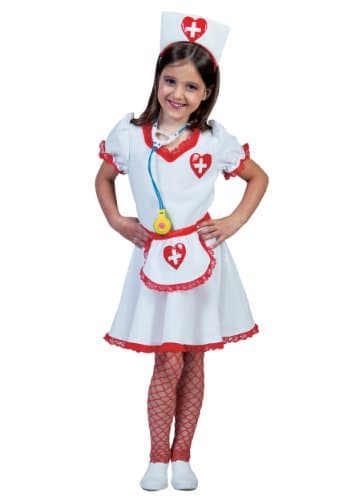 Funny Fashions Girls Girls Nurse Nancy Fancy dress costume Medium (8-10)