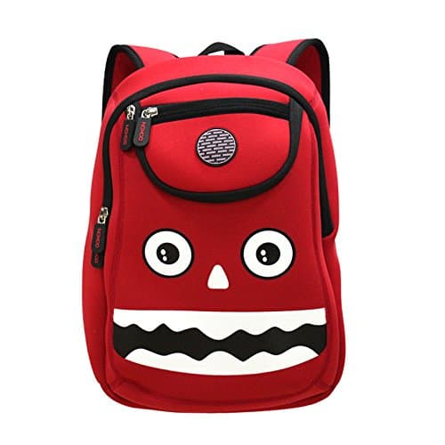 Kiddi Choice Nohoo Car Monster Neoprene Backpack, Red