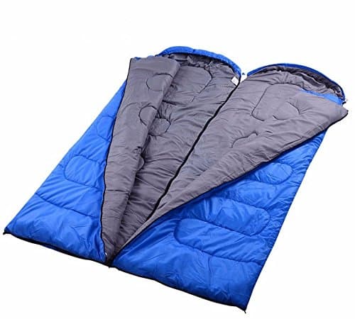 SUHAGN sleeping bag Outdoor Cotton Moisture-Proof Sleeping Bag Outdoor Tent Camping Double Adult Single Quilt Carrying Sleeping With Tom ,1.3 Kg Gray To Red Butt Splice