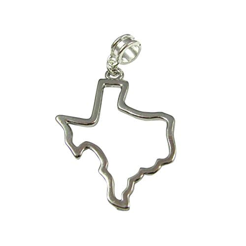 UniqueBeadsAndGifts Universal State of Texas Pendant Charm
