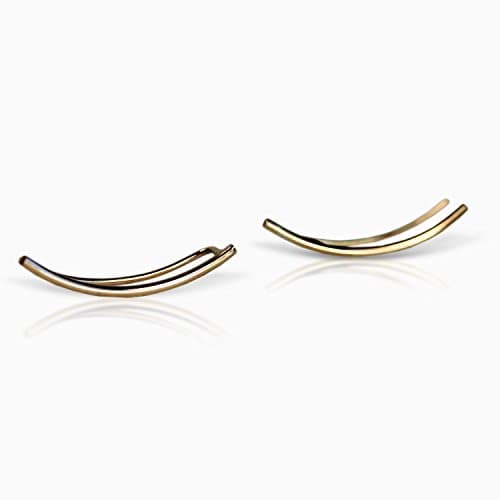 Ear Climbers - Sterling Silver Ear Climbers - Ear Crawlers - Ear Crawler Earrings - Ear Cuff - Gold Ear Cuff - Silver Earrings - Silver Ear Cuff - Ear Crawler Earrings - Earrings for Women