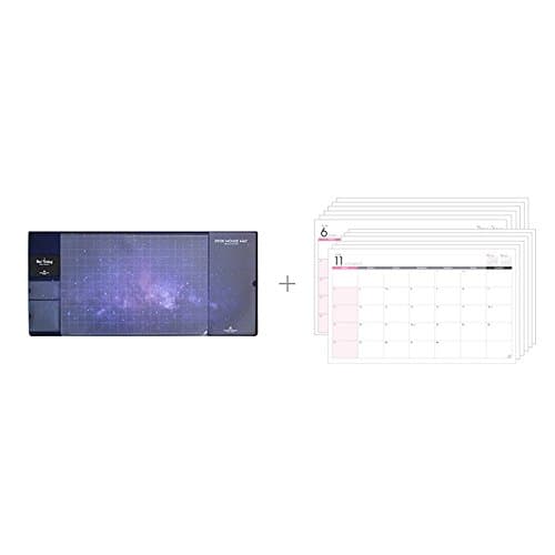 2018 (Monthly Calendar + UNIVERSE Mat Design) But Today Mouse Mat Scheduler / 2018 diary / planner / scheduler / organizer