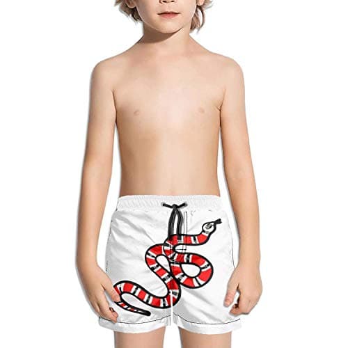 RIIZOOD Boys Quick Dry Swim Trunks Breathable Beach Pants Gold Black Glitter Beach Board Shorts