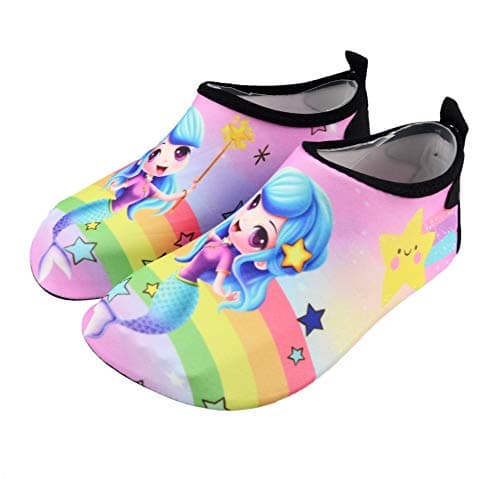 Kids Water Shoes Swim Beach Shoes Baby Boys Girls Toddler Quick-Dry Barefoot Aqua Socks Shoes for Beach Pool Surfing Walking Soft