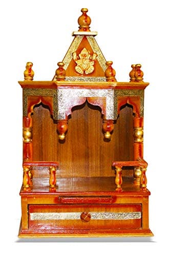 Elegant Designer MANDIR/Temple/Wood Hanging Mandir/Pooja Mandap