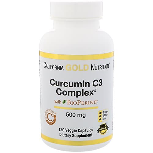 Curcumin C3 Complex with BioPerine, Inflammation Support Formula, 500 mg, 120 Veggie Capsules