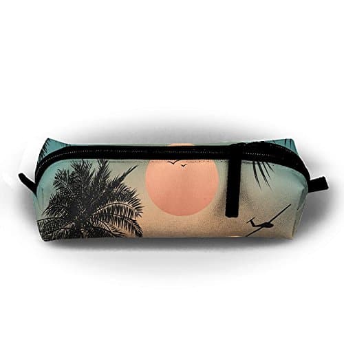 YesFutureIs Female Oxford Cloth Stationery Bag Lovely Cal Sunset Stationery Pouch For Children/Girls/Students/Adolescents, Compact Zipper Bag