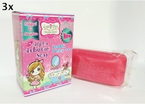 Beauty Set : 3x70G.Skin Whitening Soap New!! Alpha Arbutin Soap Double White , Skin Lightening [Get Free Facial Hair Epicare Spring A1 Remover] X276