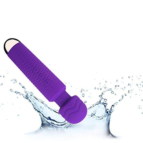 Cordless Magic Wand Body Massager by iTavah, 25 speed Personal Powerful Mini Hitachi Rechargeable Head Massage Vibrator for Muscle Recovery（Purple）