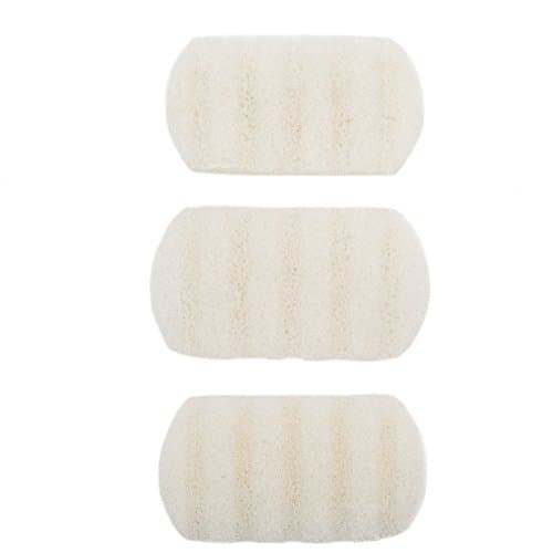 Wellness Fundamentals Konjac Sponges by Pack of 3 Pure White Body Sponges - Exfoliant Konjac Root