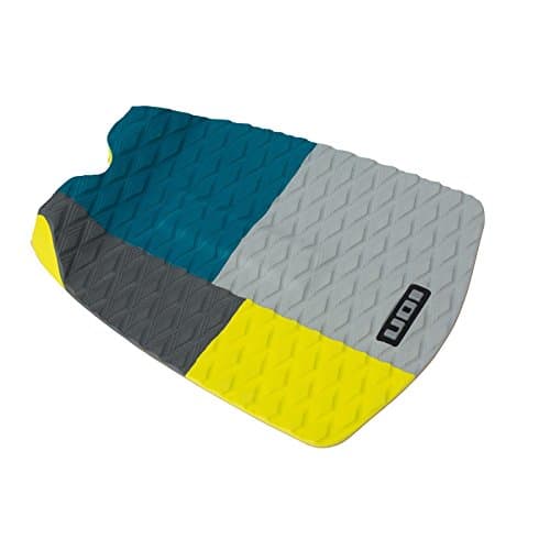 ION surfboard footpad deck grip traction pad 1-pcs petrol / grey / yellow