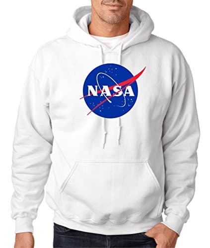 NASA Meatball Logo Hooded Sweatshirt Space Shuttle Rocket Science Geek