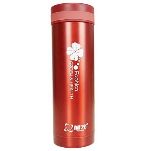 Stainless Steel Thermal Beverage Vacuum Bottle Travel Mug (300ML / 10 Ounce (Red))