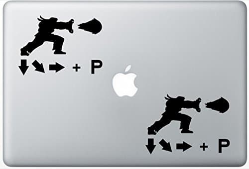 Street Fighter Ryu Hadouken LeporeDecals0578 Set Of Two (2x) , Decal , Sticker , Laptop , Ipad , Car , Truck