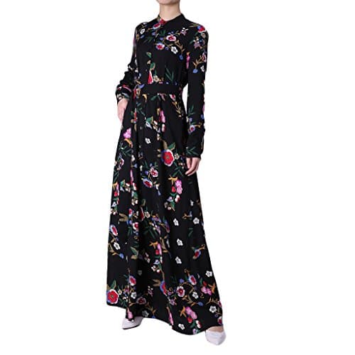 INGSIST Arabic Clothing Elegant Muslim Long Dress