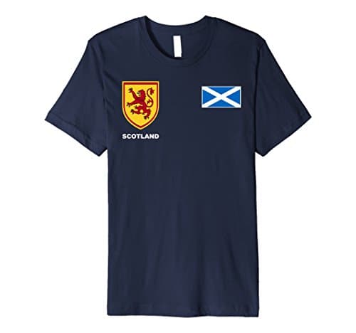 Mens Scotland Scottish Rugby Jersey Tees Large Navy