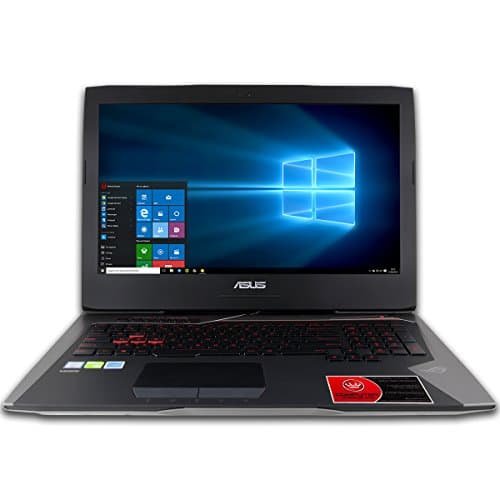 CUK ASUS ROG Laptop for Gamers (Intel Skylake i7-6700HQ, 32GB RAM, 128GB M.2 NVME SSD + 2TB HDD, NVIDIA Geforce GTX 1070 8GB, 17.3" Full HD, Windows 10) - Fast Gaming Notebook Computer