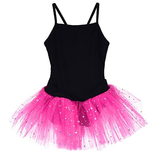 LanaDance Girls' Glitter Camisole Tutu Leotard