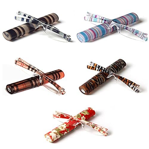 LianSan Safety Designer Lightweight Portable Striped Rimless Frameless Men's Womens Reading Glasses Women Mens L3220