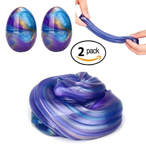 Slime Putty Fluffy Slime Egg Sludge Toy Stress Reliever Toy Squeeze Fidget Toy for Kids and Adults Soft Non-sticky