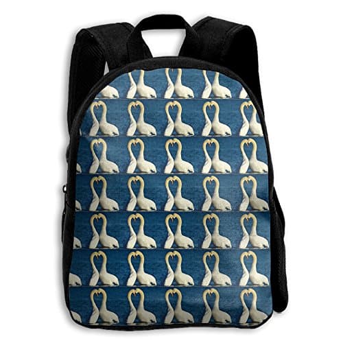Boys Swan Love Popular Printing Toddler Pre School Backpack Bags Lightweight