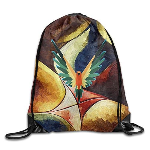 Logan Paul's Parrot Logo Bag,Sport Gym Sack Drawstring Backpack Bag