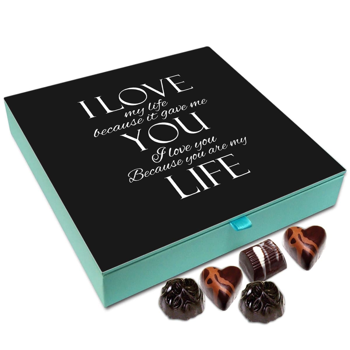 Chocholik Gift Box - I Love My Life Because it gave me You Chocolate Box - 9pc