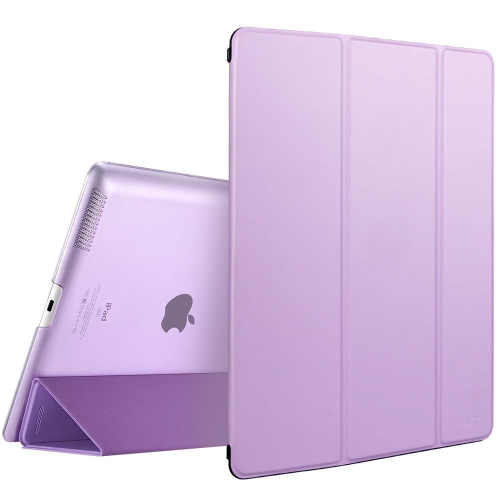 2010kharido Smart Magnetic Trifold Case Cover + Slim Matte Back Case Cover for Apple iPad 2 3 4 Purple