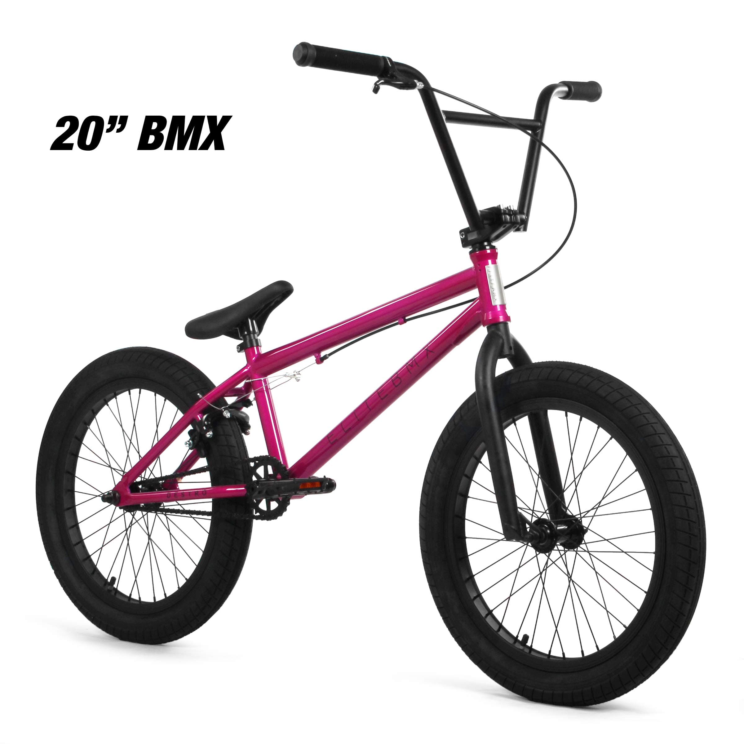 Elite 20" & 18” BMX Bicycle Destro Model Freestyle Bike - 4 Piece Cr-MO Handlebar