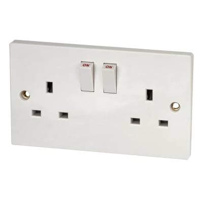 Voice Activated Wireless GSM Spy Bug SIM Mains 2 Gang Double Wall Socket Surveillance - Genuine Gismotronix Device Assembled in UK