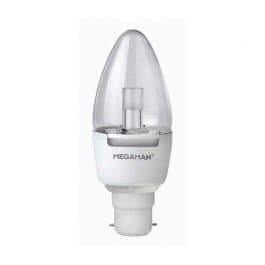 Megaman 7W B22 Dimming Clear Candle 2800K (Warm White)
