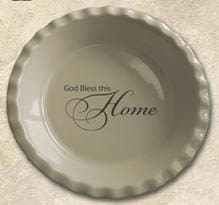 Abbey Press God Bless This Home Pie Plate - Wall Décor Inspirational Religious Gifts 55733-ABBEY