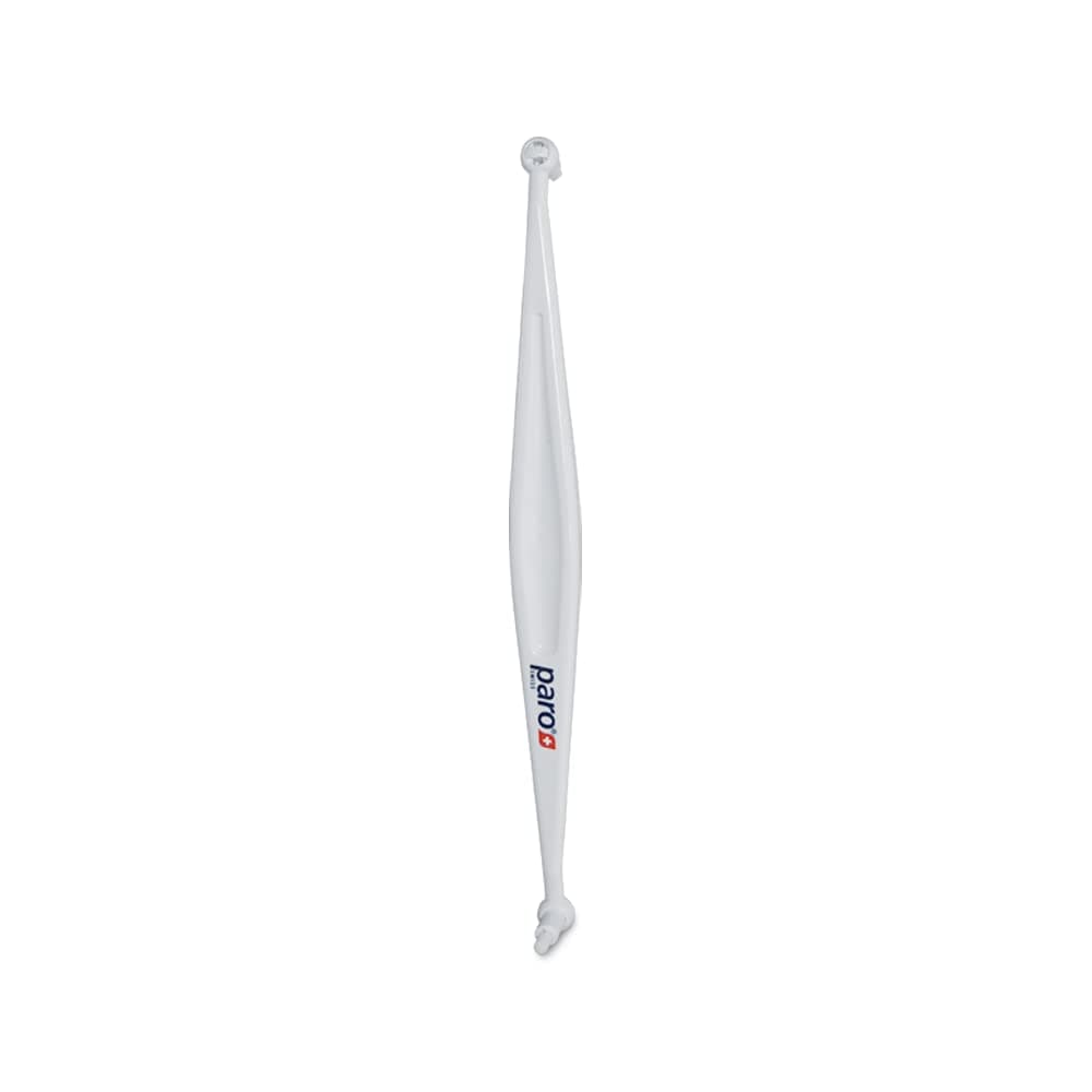 paro Interspace Brush F single tufted toothbrush double sided handle, replaceable brush heads