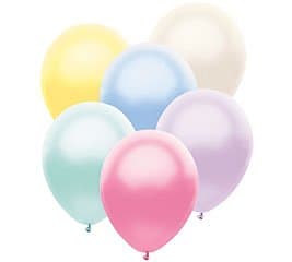 11" Light Pearl Assorted Balloons Pkg 100