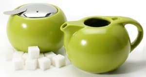 Danesco CHA Tea Cream & Sugar Set - Green