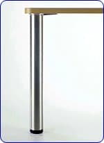 Peter Meier Heidelberg 3 inch Diameter Chrome Table Legs