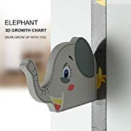 WPT 3D Elephant Growth Chart Height Ruler Magnetic Measurement Removable EVA Header Portable Decals Children¡s Room Kindergarten
