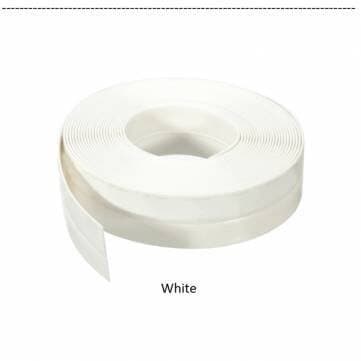 25mmX5m Window Door Silicone Rubber Sealing Sticker Seal Strip 3M Adhesive/white