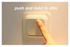 CMP, Vadsbo, Control Module Push 0/1-10Vdc (intreface between push button signal and 0/1-10V), all dimmable electronic ballast, LED control gears and electronic transformers with 1-10Vdc or 0-10Vdc input can be dimmed by one or more push button retractive/momentary switches